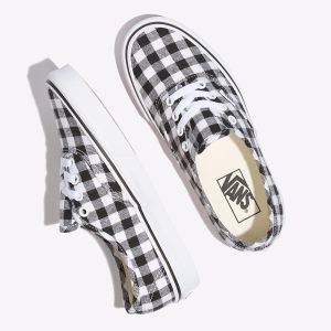 Vans Bayan Spor Ayakkabı Gingham Authentic Siyah/Beyaz | 66928-502